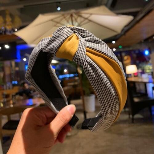 Accessories Simple Broad-brimmed Adult Middle Knotted Headband Headband Female Cute Sweet Hairpin Press Headband