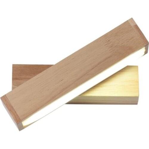 Nordic Simple Wooden LED Wall Lamp, Modern Bar Restaurant Living Room Adjustable Lighting Light, Corridor Porch Decor Wall Lamps