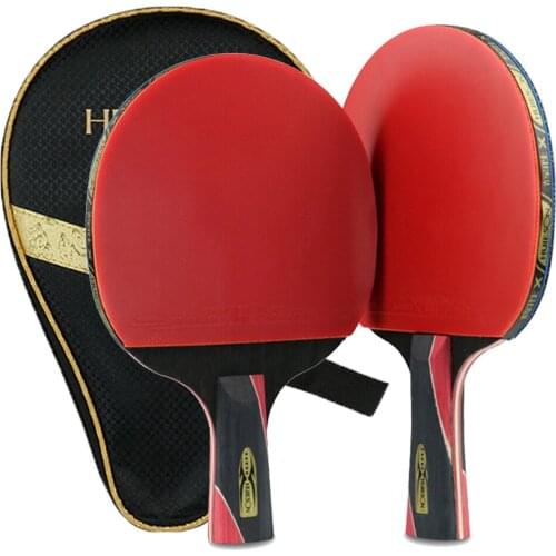 Single Professional Training Carbon Table Tennis Bat Racket Ping Pong Paddle Professional Training Game Table Tennis Racket