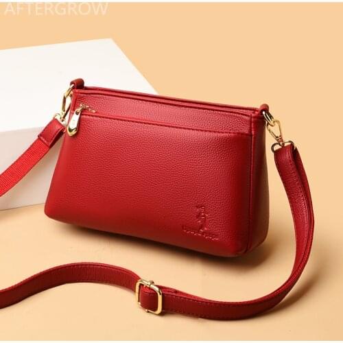 Luxury Pu Leather Crossbody Bags 2021 Women Brand Purses and Handbags Small Simple Messenger Bag Ladies Pure Color Shoulder Bag