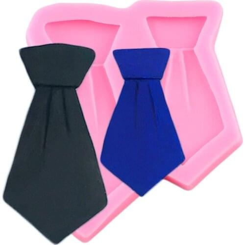 Men Tie Silicone Mold Fondant Chocolate Moulds Cake Decorating Tools Candy Polymer Clay Mould DIY Cake Baking Molds