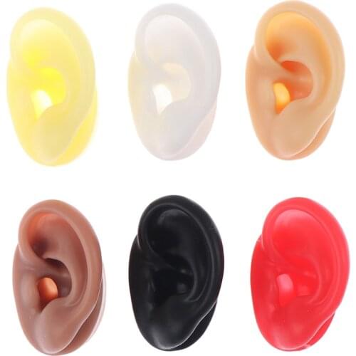 1Pc Brand New Silicone Ear Model Practice Piercing Tools Ear Stud Display Tool Body Jewelry