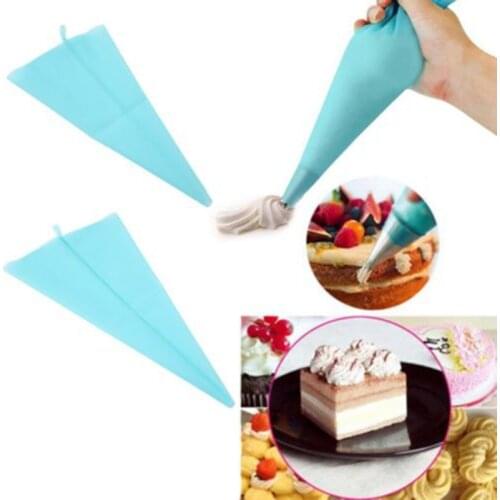 Silicone Icing Tube Cream Pastry Bag DIY Cake Decoration Tips 3 Size Reusable Baking Tools Kitchen Accessories