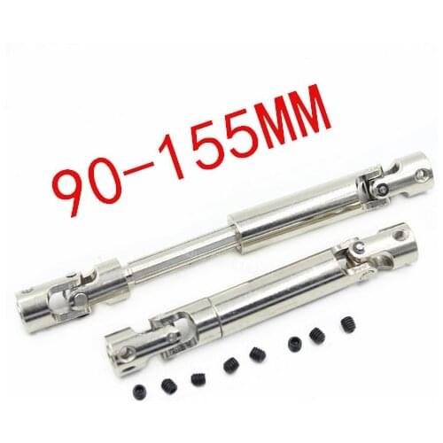 1PC Steel Drive Shafts CVD 110mm-155mm 90mm-115mm Heavy Duty For RC 4WD 1/10 Crawler D90 Axial SCX10 Container Truck Tamiya CC01