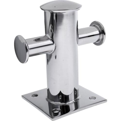 Heavy Duty Single Mooring Bitt Cross Bollard Cleat with Base Plate Replace