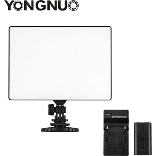 YONGNUO YN300 YN-300 Air LED Camera Video Light 3200K-5500K with NP-F550 Decoded Battery + Charger for Canon Nikon & Camcorder