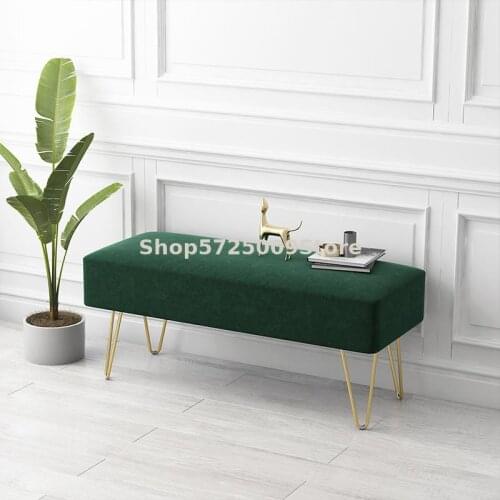 Shoes Changing Stool Northern Europe Bed End Stool Light Luxury Clothing Store Manager Bench Net Red Sofa Simple Pedal Fitting R