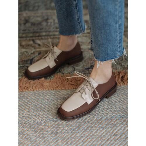 EshtonShero Womens Shoes Genuine Leather Chunky Heels Pumps Mules Metal Decoration Night Club Office Lady Shoes Woman Heels