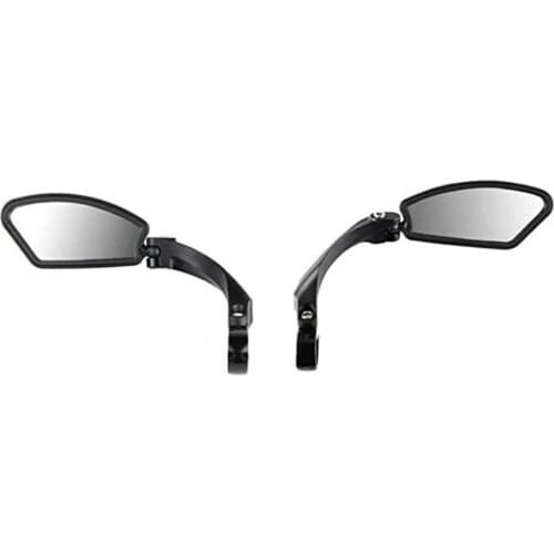 Bicycle Rear View Mirror Unbreakable Stainless Steel Lens 1PC Adjustable Angles Mirror Mountain Bike Rearview Mirrors