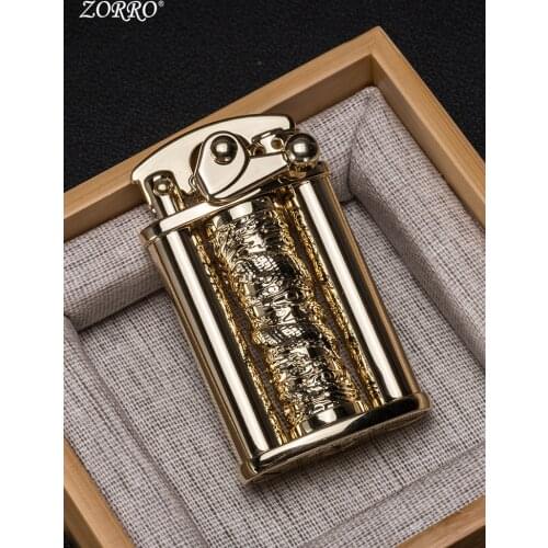 Lighter dragon columns personality creative rocker decompression kerosene lighters to send boyfriend tide