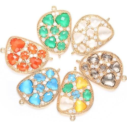 ZHUKOU 2019 fashion necklace bracelet Connectors women DIY handmade Accessories for Jewelry handicraft accessories VD383C