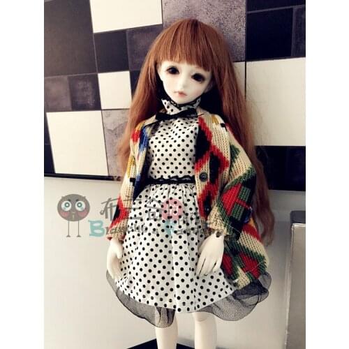 1/3,1/4,1/6 BJD dolls clothes toys Top Quality BJD doll sweater+skirt suit Ball Joint Doll Fashion Girl Gift doll accessories