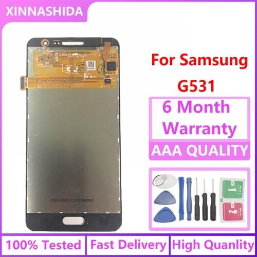 100%Tested LCD Screen For Samsung Galaxy Grand Prime G531H G531F G531 G531FZ LCD Display Touch Screen Digitizer With Frame