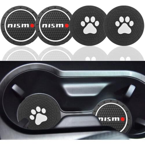 1/2pcs Car Non-slip Pad Cup Holder Mat Coaster For Fords Mustang Zapatillas GT Miniatura Mujer 2005 2010 2014 2015 Accessories