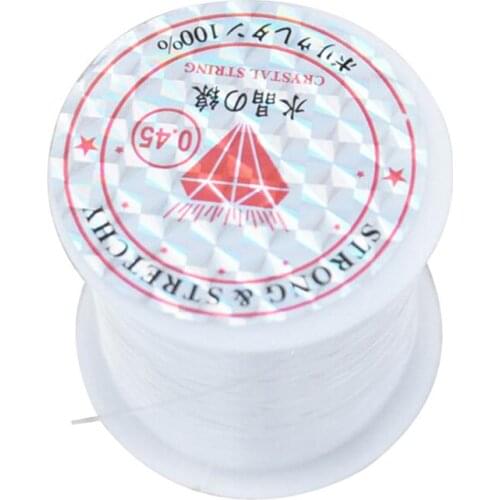 35m/Roll 0.45mm Strong Elastic Elastic Crystal Cord For Beading Wire Thread Rope For DIY Material For Necklace Jewelry Bracelet