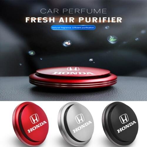 Auto Logo Rotating Car Air Freshener Perfume Interior Parts Decor Aromatherapy For Honda CRV Jazz Accord Civic Fit Odyssey City