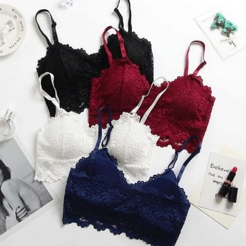Sexy Bra Women Lace Lingerie Femme Seamless Wireless Bra Intimates Sexy Bralette Brassiere Crop Top Push Up Bras Girl Underwear