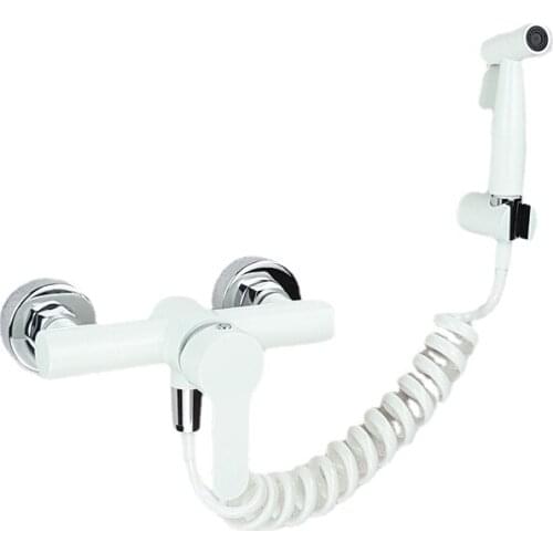 Black white body washer spray gun spray head hot and cold 304 stainless steel toilet companion female flusher boost