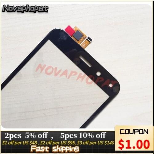 Novaphopat Black sensor Touchscreen For BQ BQ-5011G BQ 5011G Fox View / BQ-5015L 5015L First Touch Screen Digitizer Screen
