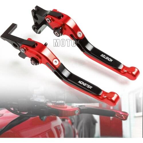 CNC Motorcycle Aluminum Adjustable Folding Brake Clutch Levers For Ducati 400/620/695/696/796 MONSTER 620MTS MTS MONSTER S2R 800