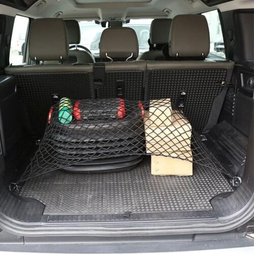 For Land Rover Defender Car Trunk Elastic Mesh Net Car Styling Storage Bag Pocket Cage velcro Grid Pocket Holder Car Accessories