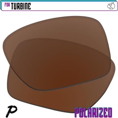 EZReplace Polarized Replacement Lenses for - Oakley Turbine Sunglasses - Brown P