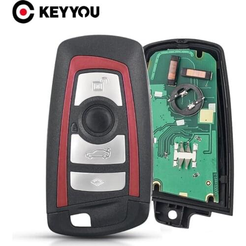 KEYYOU 3/4 Buttons Remote Key Fob For BMW 5 7 F Series FEM / BDC,CAS4,CAS4+ 2012-2017 YGOHUF5662/YGOHUF5767 315/433/868Mhz New