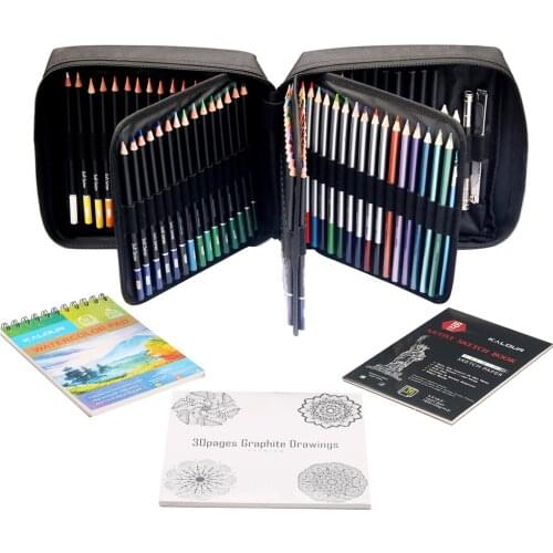 Art Supplies, 126-Piece Drawing Pencils and Sketch Set , Professional Drawing Kit Includes Graphite, Charcoals ,Zippered Case