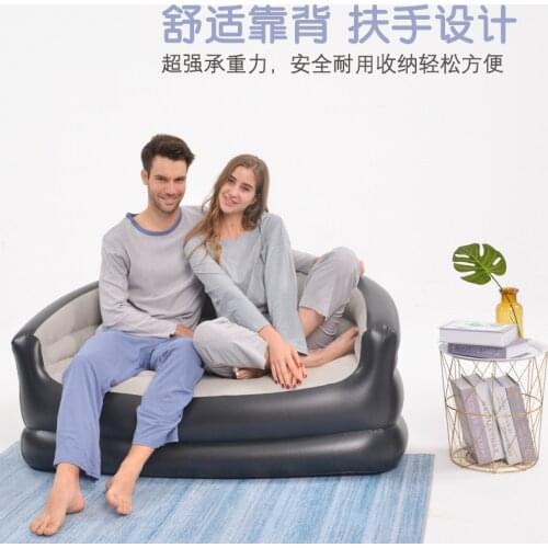 Inflatable couch double recliner new style nap fold leisure sofa backrest armrest sofa seat