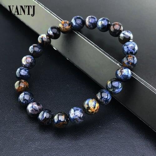 Natural Blue Pietersite Chatoyant Bracelet For Women Men Best Gift Crystal Quartz Bangle Healing Gemstone From Namibia