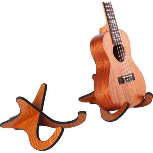 Ukulele Holder Stand Electric Guitar Parts Musical Instruments Display Tools Portable Ukelele Stand Wooden Guitar Accessories