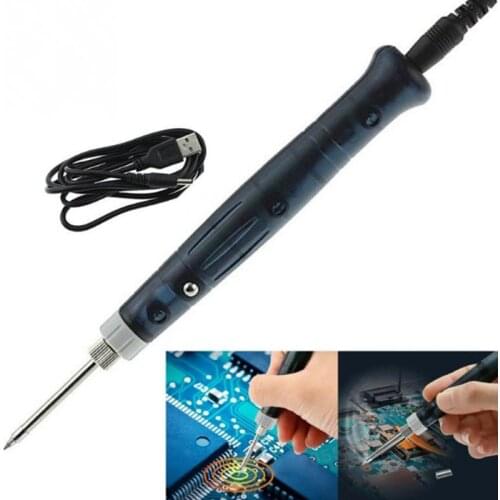 Portable USB Soldering Iron Professional Electric Heating Tools Rework With Indicator Light Handle Welding Gun BGA Repair Tool