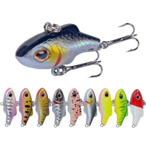 1Pcs Sinking VIB Fishing Lure 3.5cm 5g Wobbler Vibration Artificial Hard Plastic Baits Winter Ice Fishing Tackle For Carp Pesca