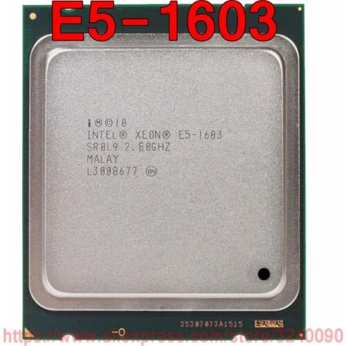 Intel Xeon CPU E5-1603 SR0L9 2.80GHz 4-Core 10M LGA2011 E5 1603 processor free shipping speedy ship out