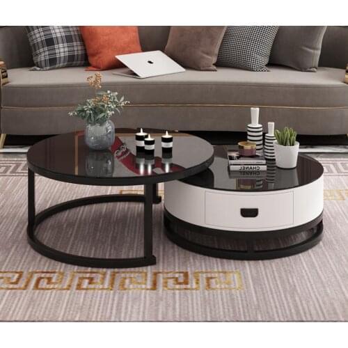 Simple and modern net red northern Europe small tea table round combination household