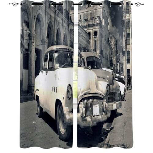 Ancient Roman Architecture Road Retro Curtains for Living Room Bedroom Kitchen Window Treatment Curtain Home Decoration