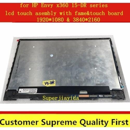 15.6‘’ with Touch screen with Frame For HP Envy x360 15-dr 15 dr Assembly Touch digitizer LCD Touch screen 15-DR