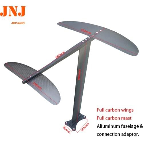 Carbon hydrofoil for kite board wind surfing