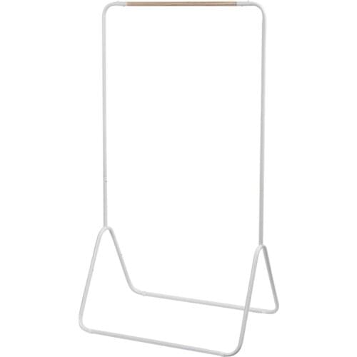 White Simple Design Coat Rack Heavy Duty Clothes Rail Hallway Entry Stand Metal Frame Clothing Drying Racks Organizer