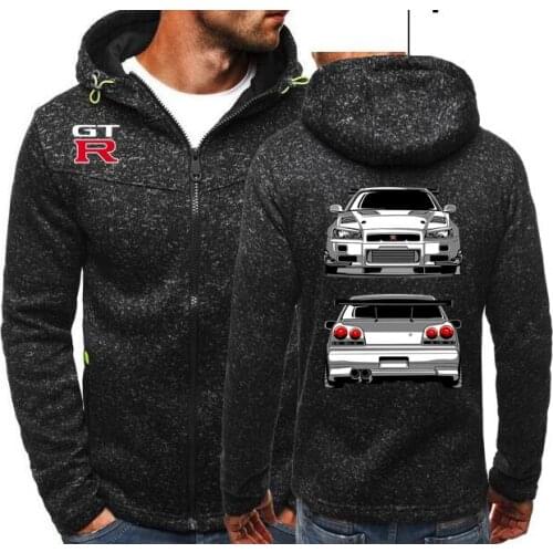 2021 GTR Cars Zipper Hoodies Male Nissan GTR Sweatshirts Comfortable Streetwear Car Fleece Hoodie 3D Print Women Jacket AX-AJ-5