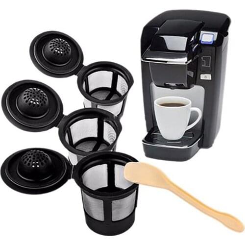 3pcs/Pack Refillable Reusable Coffee Filters Net With 1PC Spoon (Two Tao To Sell)