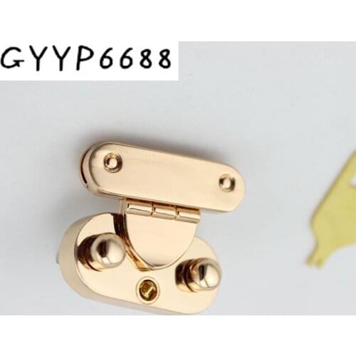 5set 15sets 35*31mm High quality gunmetal pressed lock briefcase lock for genuine leather bag making lock