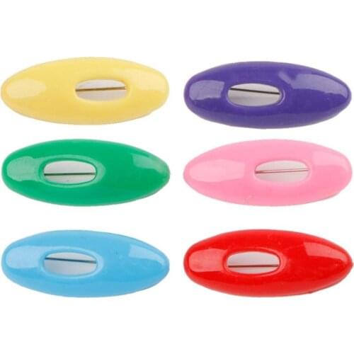 6Pcs Fashion Plastic Scarf Pins Brooches Muslim Hijab Safety Pin Mix Colors Apparel Accessory Decoration Jewelry Headscarf Pin