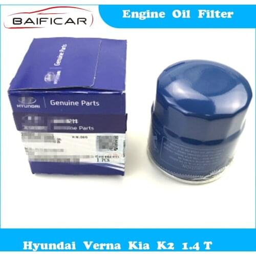 Baificar Brand New Genuine Engine Oil Filter Oil Grid Cleaner 26300-02503 for Hyundai Verna Kia K2 1.4 T