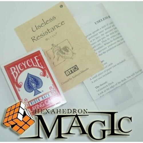 Useless Resistance by Katsuya Masuda /close-up card magic trick / wholesale