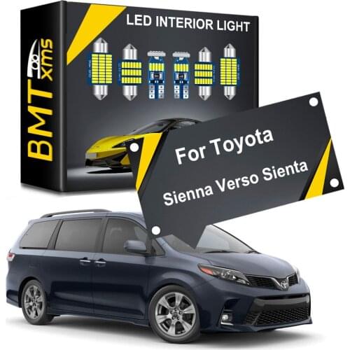 Seker Canbus Interior LED Bulbs For Toyota Sienna Verso Sienta XP170 1998-2020 Cars Accessories Map Lamps Dome Lights Error Free