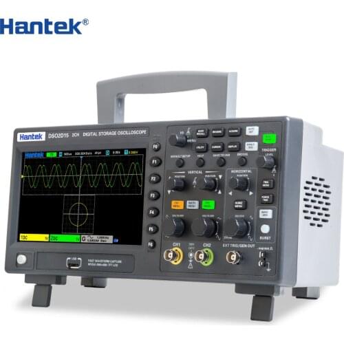 Hantek Digital Oscilloscope DSO2D10 DSO2D15 DSO2C10 DSO2C15 7 Inch 100/150MHZ Bandwidth Storage Osciloscope Economical Oscillosc