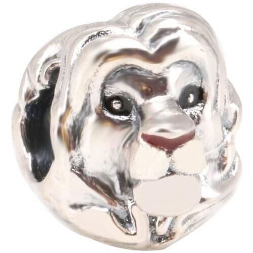 DoDoFly 100% Authentic 925 Sterling Silver Lion King Simba Beads Fit Original Bracelet Necklace DIY Jewelry