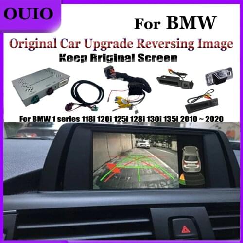 HD Track Rear Camera For BMW 1 series 118i 120i 125i 128i 130i 135i 2010 ~ 2020 Original Screen Upgrade Parking Reversing Camera