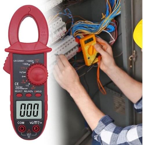 UA3268D Clamp Ammeter Compact Stable Performance Test Tools Non-slip Precise Clamp Meter for Electric Industry Small AC current